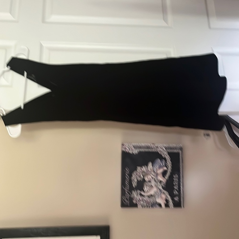 Ann Taylor XS Petite Skater dress with cross straps in the back black